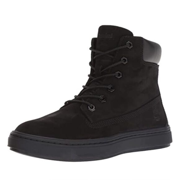Timberland High Top Sneaker Black Numbuck Suede Leather Londyn 10 Non Slip 10 - Picture 1 of 12